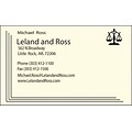 Classic® Laid 80-lb. Business Card; 1-Color, Ivory