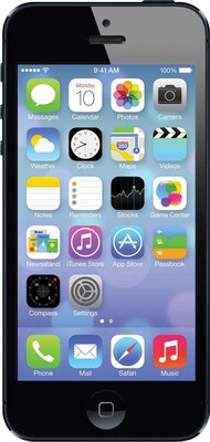 Apple® iPhone5 iOS 4 Smart Phone; Locked, Refurbished, Black