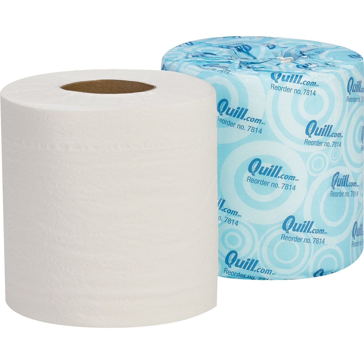 Quill Brand® Toilet Paper, 2-Ply, 500 Sheets/Roll, 96 Rolls/Carton (7814-QCC)