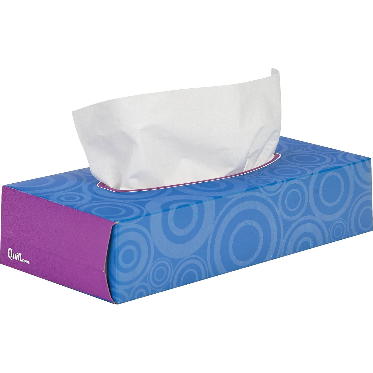 Quill Brand® Flat Box Facial Tissue, 2-Ply, White, 100 Sheets/Box (7TF830)
