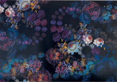 Cynthia Rowley Wallpaper, Cosmic Black Floral