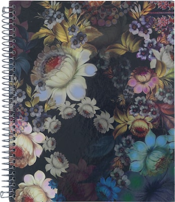 Cynthia Rowley Notebook, Black Cosmic Floral