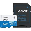 Lexar LSDMI64G1NL300A Micro SDHC 64GB HS 300X