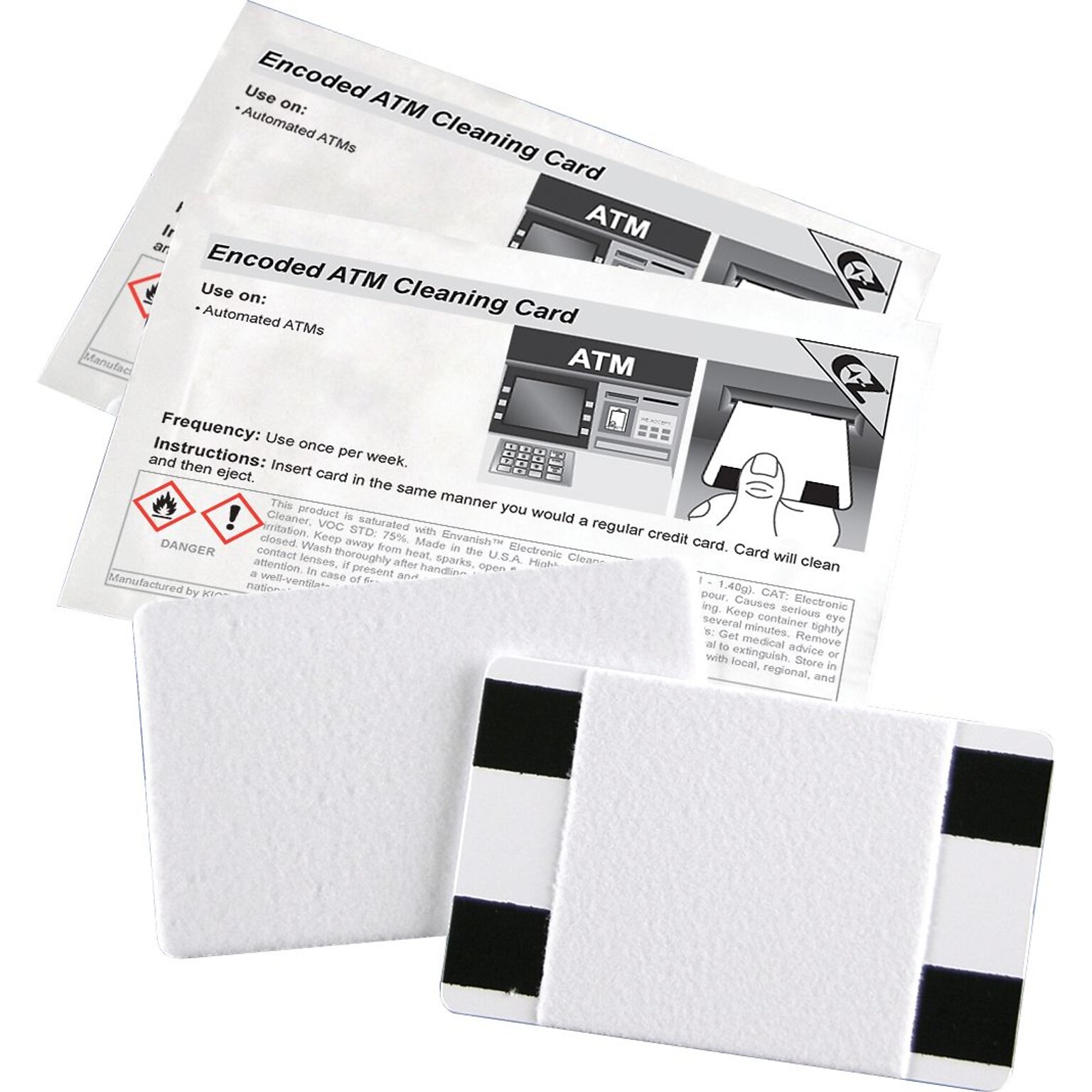 Alliance Encoded ATM Cleaning Cards, 10 Cards/Box