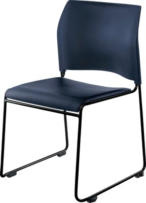 NPS 8700 Series Cafetorium Stack Chair, Blue Vinyl Seat/Blue Backrest (8704-10-04)