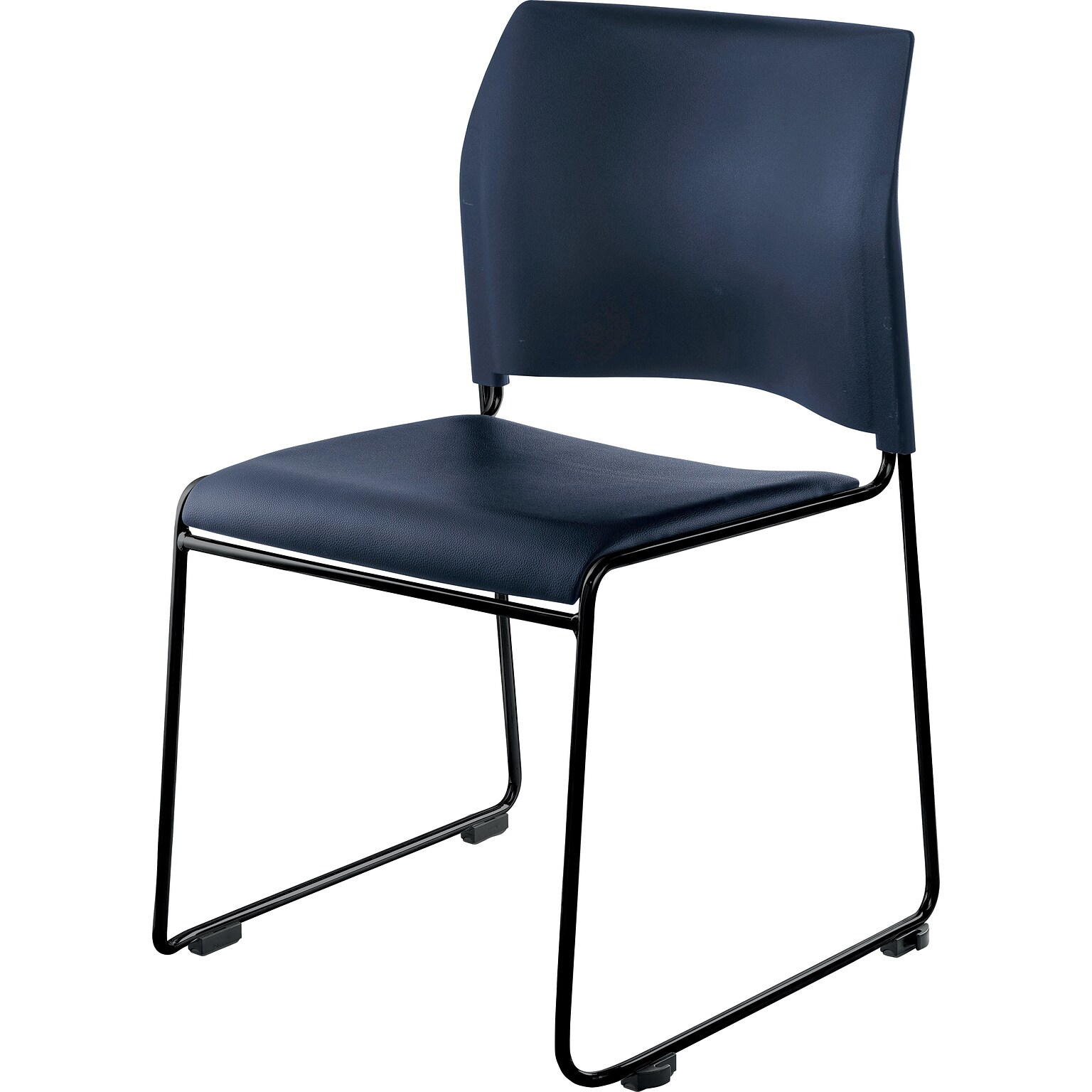 NPS 8700 Series Cafetorium Stack Chair, Blue Vinyl Seat/Blue Backrest (8704-10-04)