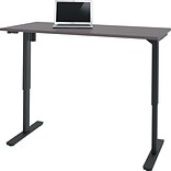 Bestar® 60W Electric Height-Adjustable Table, Slate (65867-59)