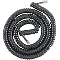Power Gear 27639 12 Coiled Telephone Line Cord, Black