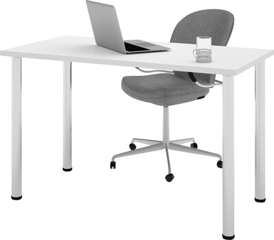 Bestar Rectangular Activity Table, 48" x 24", White (65852-17)