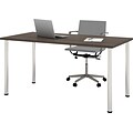 Bestar® 30x60 Table with Round Metal Legs; Antigua