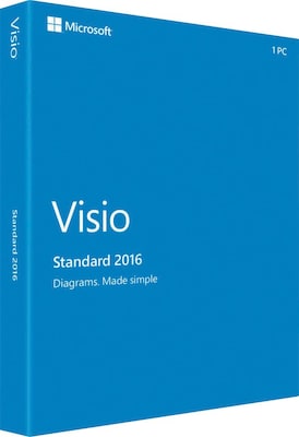 Visio Standard 2016 for Windows (1 User) [Product Key Card]