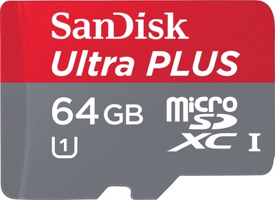 SanDisk® SD™ Cards; Mobile Ultra Micro SDXC™, 64GB, Class 10, With Adapter