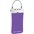 Safe Inside Digit Combination Lock Portable Security Case, Purple (4500R)