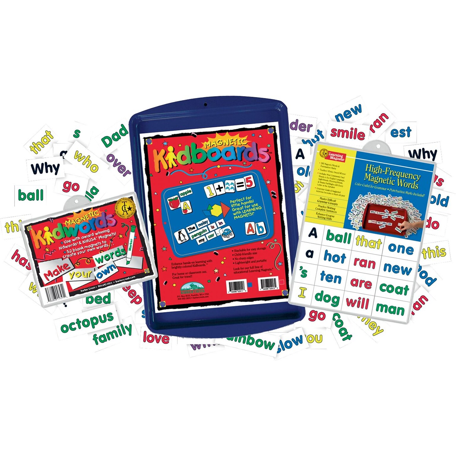 Barker Creek Learning Magnets Kidwords Activity Kit, 261/Set (LM2406)