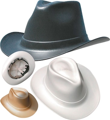 OccuNomix 6-Point Ratchet Suspension Full Brim Hard Hat, Tan (VCB200T)