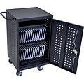 Luxor LLTM16-B-V2 16 Capacity Tablet Charging Cart Black