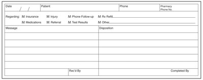 Medical Arts Press® Phone Message Labels, Adhesive Backed