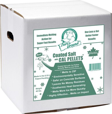 Bare Ground™ Coated Granular Ice Melt Plus CaCl2 Pellets, Pet Friendly, 12 lb. Shaker, 4/Carton (BGCSCA-12CT4)