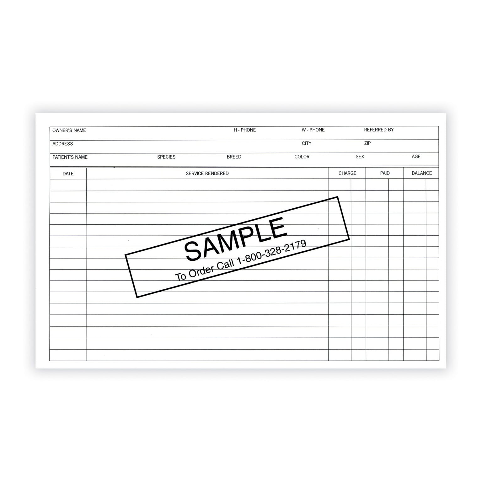 Medical Arts Press® Animal Record Card, Compact