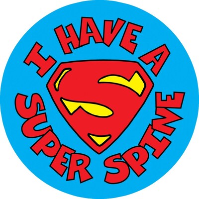 Medical Arts Press® Chiropractor Stickers,  I Have A Super Spine
