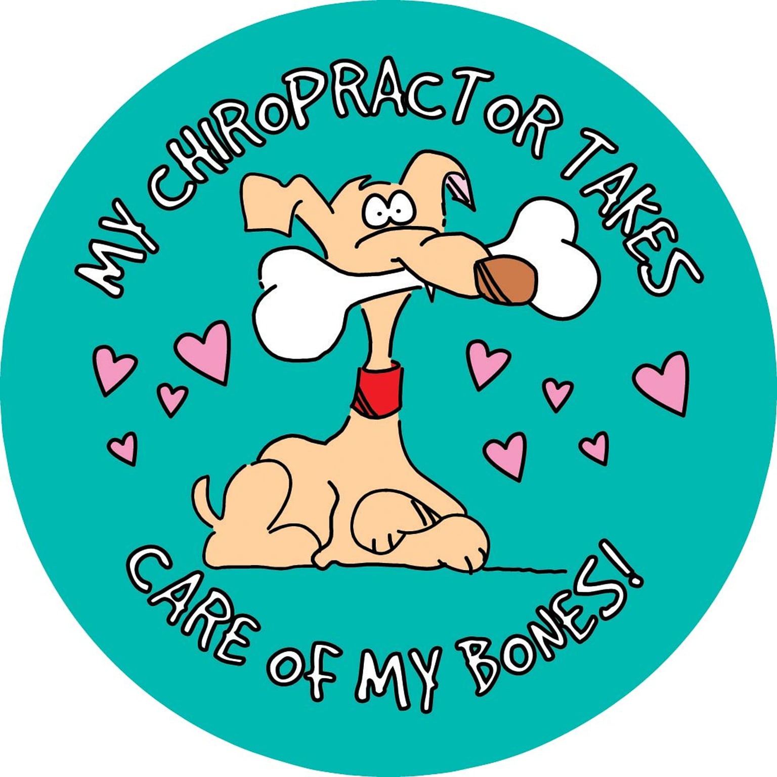 Medical Arts Press® Chiropractor Stickers,  Dog