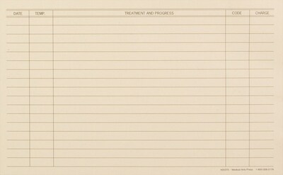 Medical Arts Press® Compact Animal Record Card, Vaccine Record