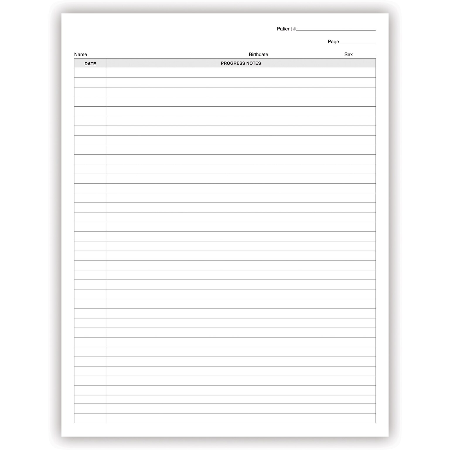 Medical Arts Press®  Progress Notes, No Imprint, 250/Pack (21757NP)