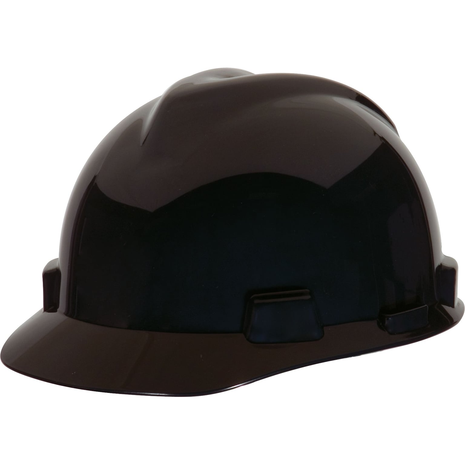 Mine Safety Appliances V-Gard Polyethylene Type I 4-Point Pinlock Suspension Short Brim Hard Hat, Gray (463948)