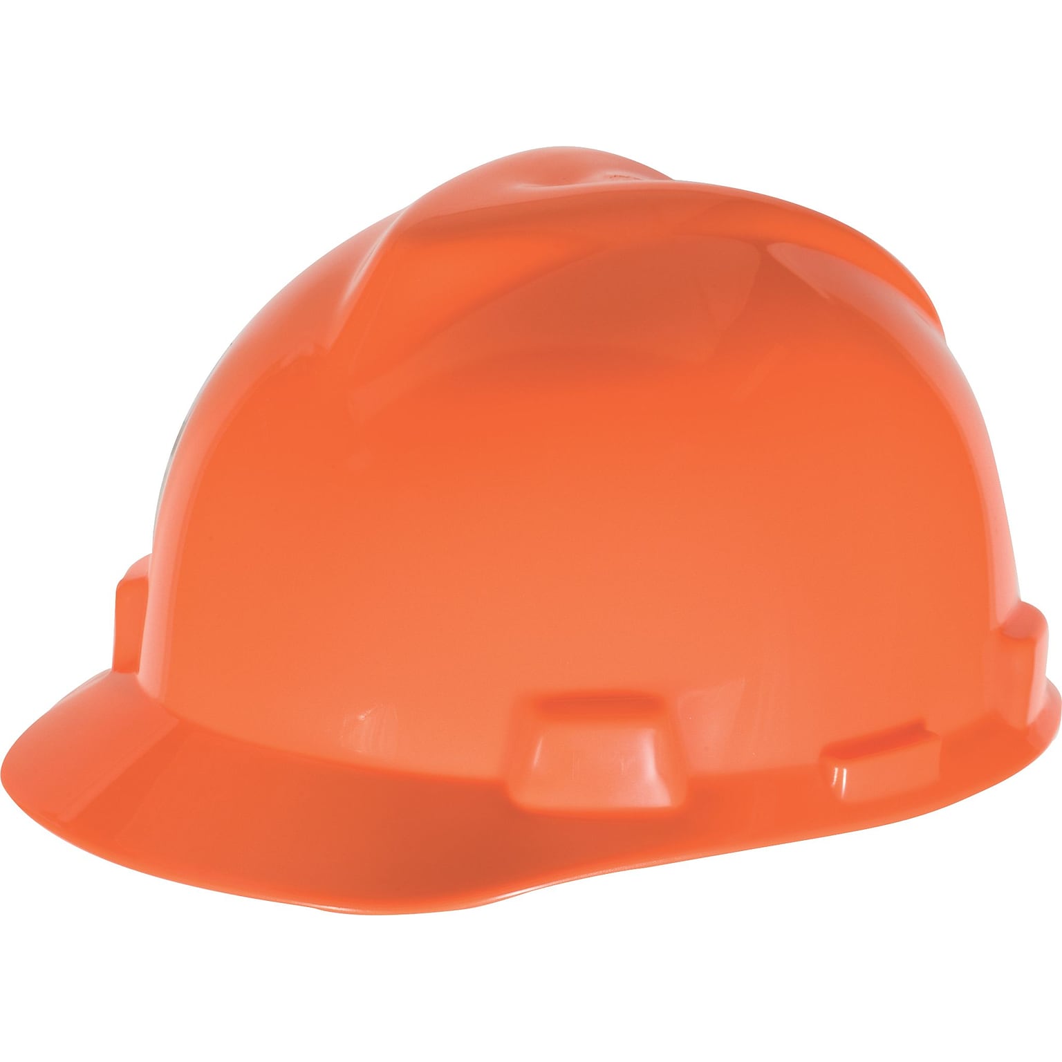 Mine Safety Appliances V-Gard Polyethylene Ratchet Suspension Short Brim Bump Cap, Orange (489364)