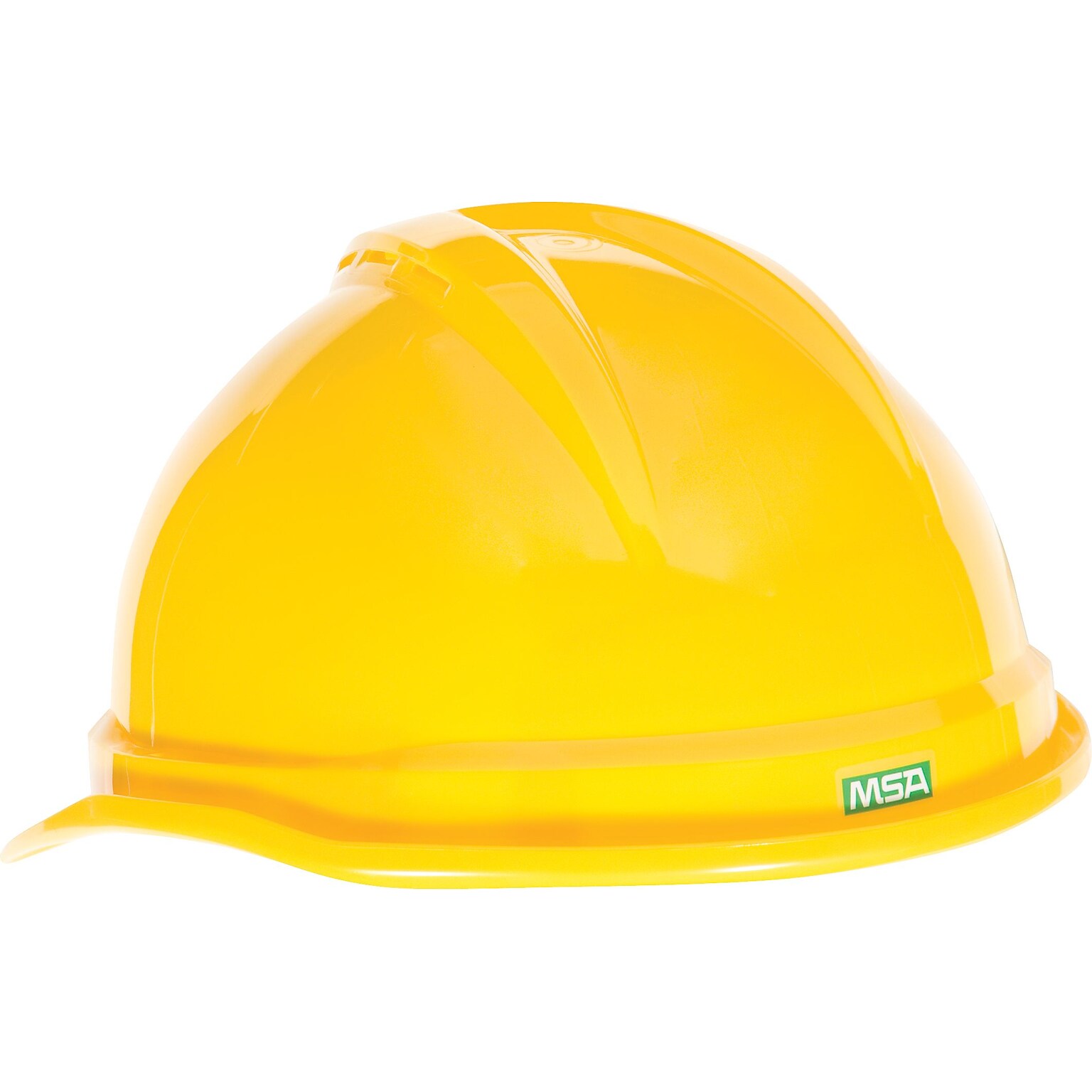 Mine Safety Appliances V-Gard 500 Polyethylene 4-Point Short Brim Bump Cap, Yellow (10034020)