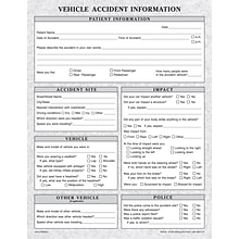 Medical Arts Press® Vehicle Accident Information  Form