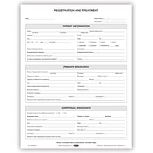 Medical Arts Press® Dental Registration and Treatment Form,  4-Pages