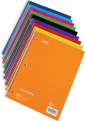 Staples® 1 Subject Notebook, 8 x 10-1/2, College Ruled, 48/Pack (27498CT)