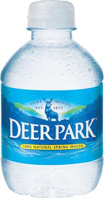 Deer Park Brand 100% Natural Spring Water, 8-Ounce Mini Plastic Bottles, 48/Pack