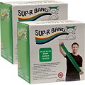 Sup-R Band® Twin-Pak® Latex-Free Exercise Band; Green, Medium, 100 Yard