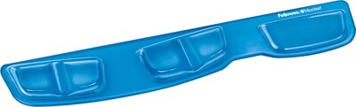 Fellowes Gel Keyboard Palm Support with Microban, Non-Skid Backing, Blue (9183101)