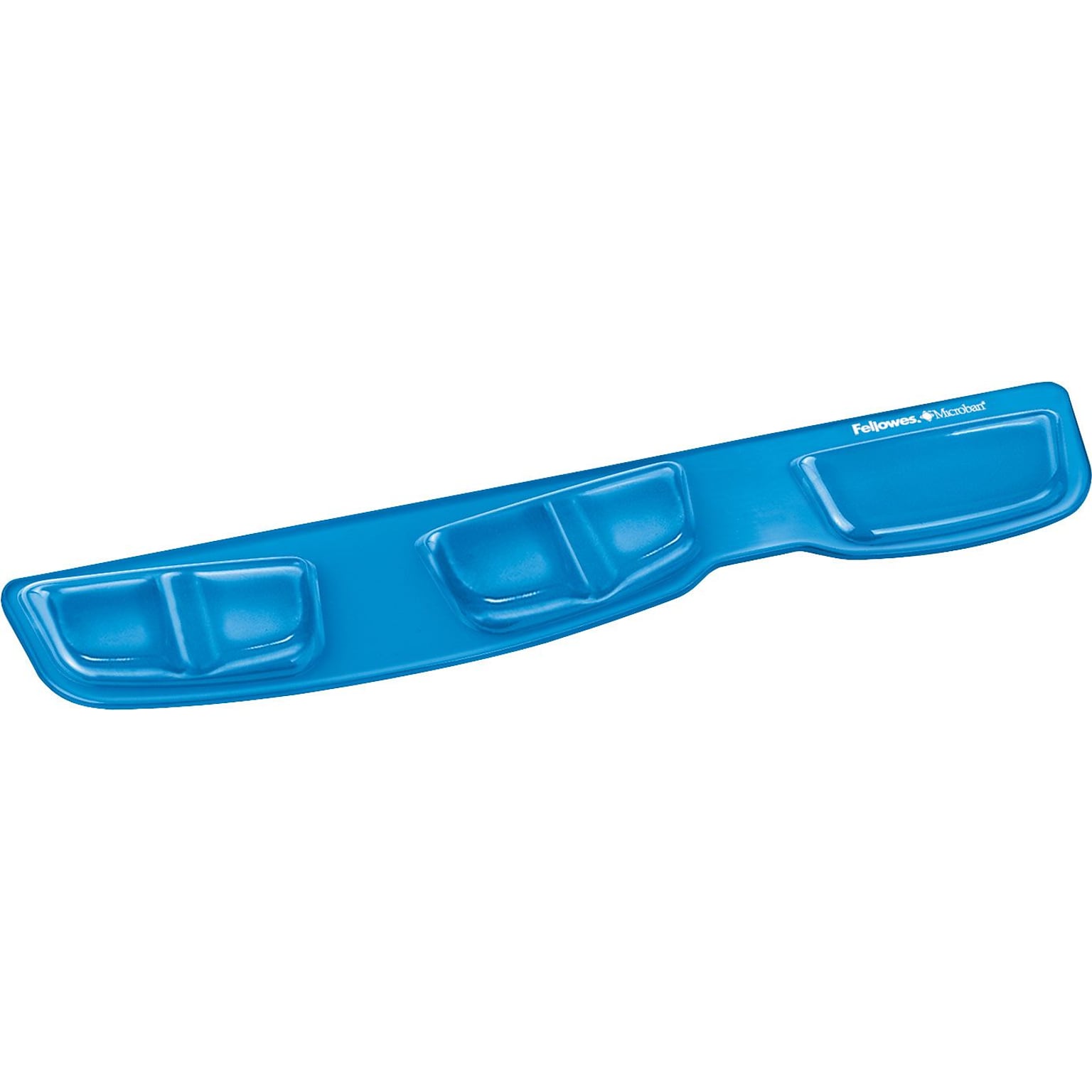 Fellowes Gel Keyboard Palm Support with Microban, Non-Skid Backing, Blue (9183101)