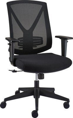 Quill Bonley Task Chair, Mesh, Black, Seat: 19.6W x 18.11D, Back: 18.9W x 22.6H