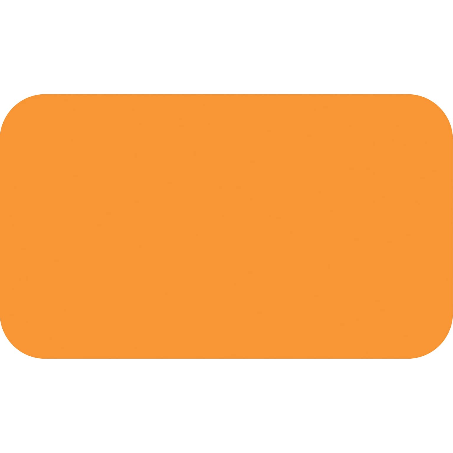 SPS Blank Color-Coding Label, Fluorescent Orange, 7/8H x 1 1/2W, 500 Labels/Roll