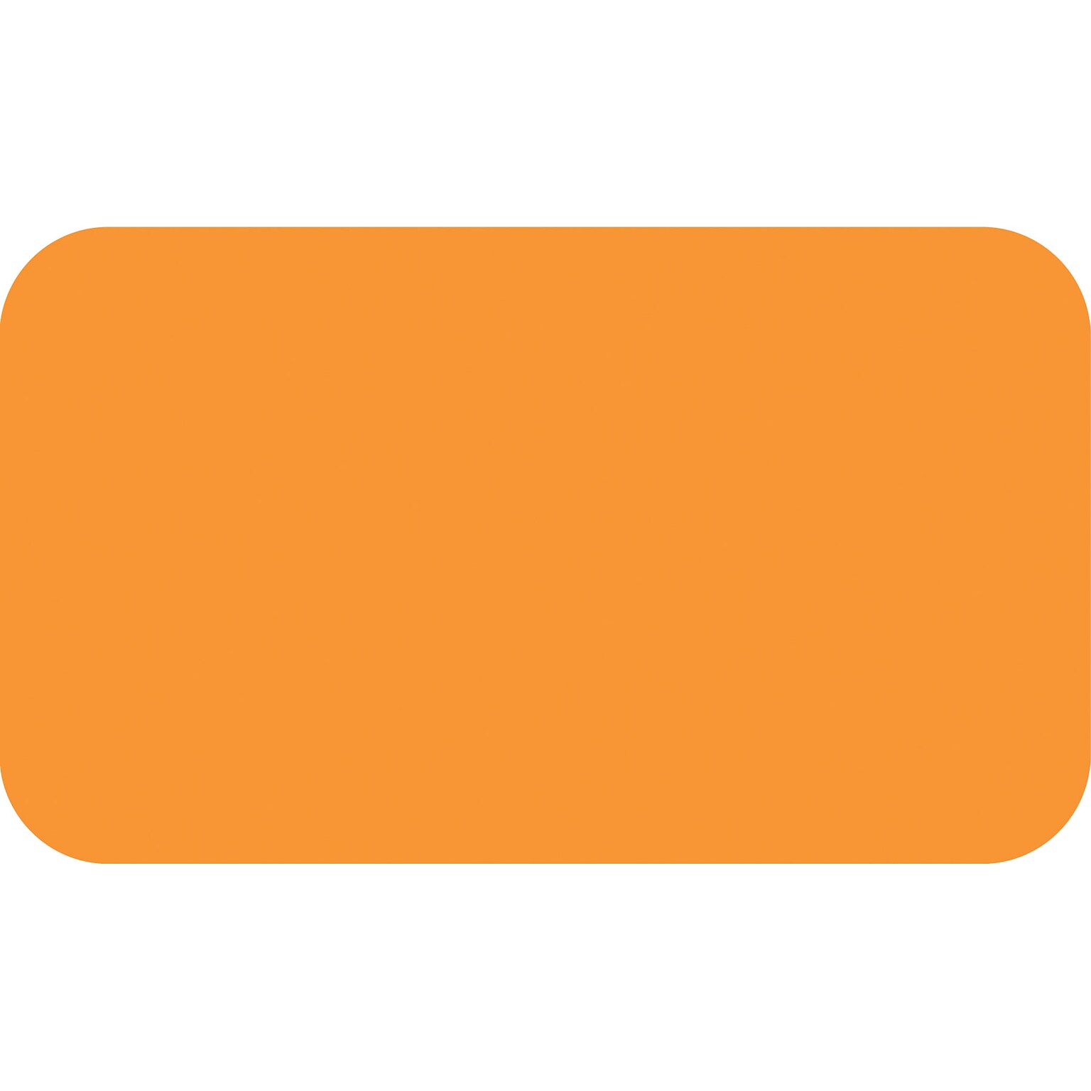 SPS Blank Color-Coding Label, Fluorescent Orange, 7/8H x 1 1/2W, 500 Labels/Roll