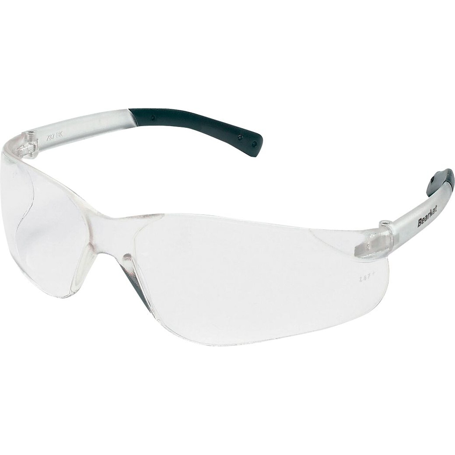 Crews® BearKat Safety Glasses, Frost Frame, Clear Lens