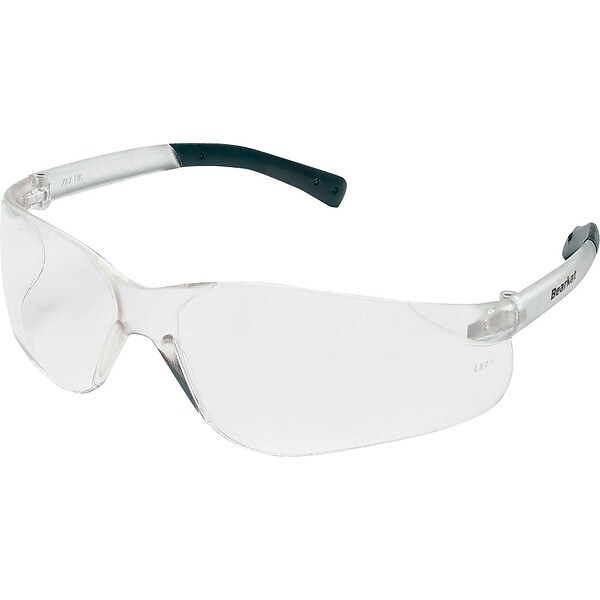 Crews® BearKat Safety Glasses, Frost Frame, Clear Lens