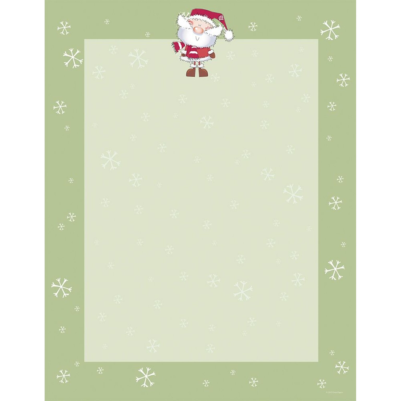 Great Papers® Holiday Stationery Merry Christmas Santa , 80/Count