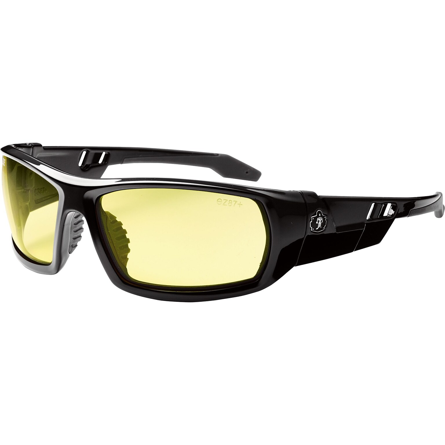 Ergodyne® Skullerz® ODIN Safety Glasses, Black, Yellow Lens