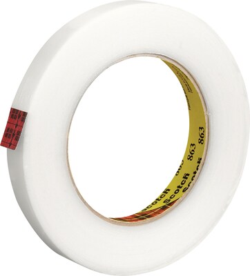 3M 863 Filament Tape, 1/2 x 60 yds., 72/Case