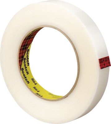 3M 864 Filament Tape, 3/4 x 60 yds., 24/Case