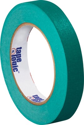 InterTape™ Industrial Masking Tape, Dark Green, 3/4 x 60 Yards, 48 Rolls (T934003E)