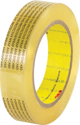 3M 665 Double Sided Film Tape, 3.5 Mil, 1 x 72 yds, Clear, 6/Case (T9556656PK)