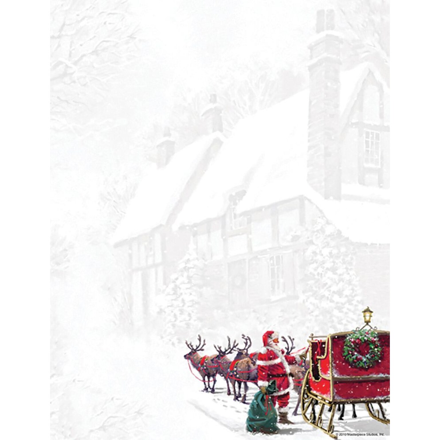 Great Papers® Holiday Stationery SantaS Sleigh, 80/Count