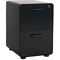 Poppin Stow 2-Drawer Mobile Vertical File Cabinet, Letter/Legal Size, Lockable, 31H x 27W x 21.5D